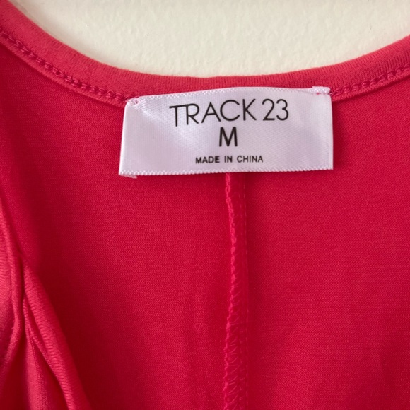 Women’s M Track 23 Pink Spaghetti Strap Romper Shorts NWT - Picture 8 of 11